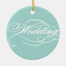 Aquamarine blaue Hochzeitsverzierung Weihnachtsbaum Ornamente