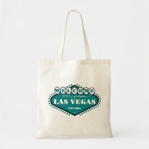 Aquamarine blaue Las- Vegaslogo-Tasche