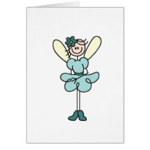 Aquamarine feenhafte Engels-Karte