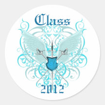 Aquamarine Winged Schwerter-Klasse des Abschluss-A