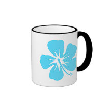 Aquamariner Hibiskus Kaffeehaferl
