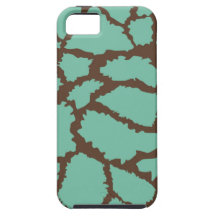 Aquamariner und Schokoladen-Giraffen-Druck iPhone  Hülle Fürs iPhone 5
