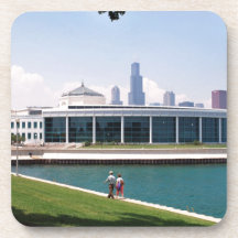 Aquariumsammlung Chicagos Shedd Cocktail Untersetzer