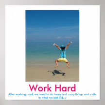 Arbeit hartes demotivational Plakat
