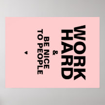 Arbeiten schwer u. ist Nizza zum Leute-Plakat: Ros