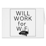 Arbeitet für WiFi Grußkarten