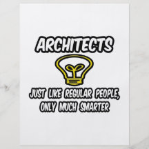 Architekten-… regelmäßige Leute, nur intelligenter Individuelle Flyer
