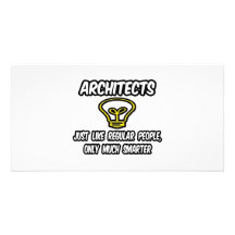 Architekten-… regelmäßige Leute, nur intelligenter Foto Karte