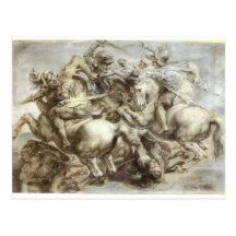 Arezzo anghiari Kampf Postkarte