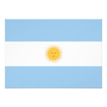 Argentinien-Flagge Personalisierte Einladungskarten