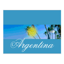 Argentinien-Flagge Postkarte