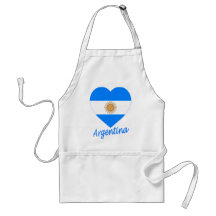Argentinien-Flaggen-Herz Schürze