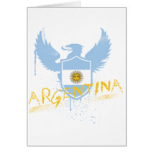 Argentinien Winged Karte