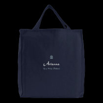 Arianna Name mit italienischer Bedeutungs-Marine bestickte taschen