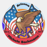 Arizona 2012 für Michele Bachmann Runde Sticker