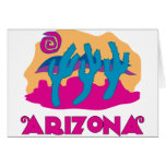 Arizona-Wüsten-Rosa Grußkarten