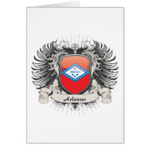 Arkansas-Wappen Karte