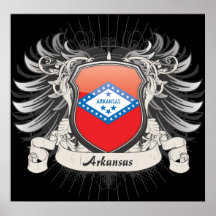 Arkansas-Wappen Plakatdruck