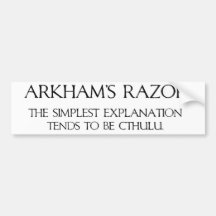 Arkhams Rasiermesser Auto Aufkleber
