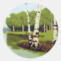 Arkhip Kuindzhi LandschaftsKunst-runder Aufkleber