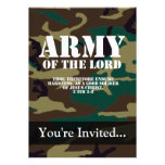 Armee des Lords, Bibelscripture-Camouflage Personalisierte Einladung