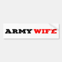Armee-Ehefrau-Autoaufkleber