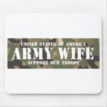 Armee-Ehefrau Mousepad