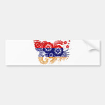 Armenien-Flagge Autoaufkleber
