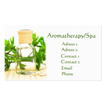 Aromatherapy-/Wellness-Center-Geschäfts-Karte Visitenkartenvorlagen