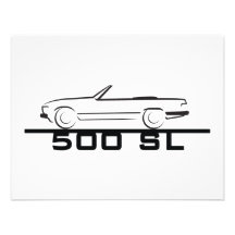 Art 107 Mercedess 500 SL Einladung