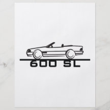 Art 129 Mercedess 600 SL Flyerdesign