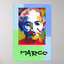 Art Peter maximale Mahatma- Gandhimalerei Posterdrucke