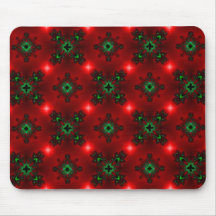 Artdeco in Retro Style grün rot mit sterne Mousepad