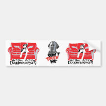 Artgerechte Doggenhaltung Auto Sticker