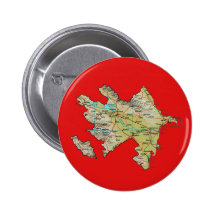 Aserbaidschan-Karten-Knopf Buttons