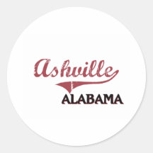 Ashville Alabama Stadt-Klassiker Sticker
