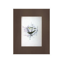 Asiatische Lied-Vögel, die Vintage Kunst-Leinwand  Gespannter Galeriedruck
