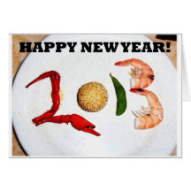 asiatischer Chinese von 2013 guten Rutsch ins Neue Grußkarte