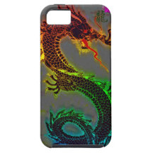 Asiatischer, chinesischer, mythischer Drache, Jahr iPhone 5 Etuis