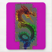 Asiatischer, chinesischer, mythischer Drache, Jahr Mauspad