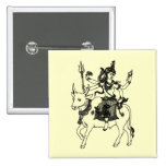 ASIATISCHER KUNST-GOTT AUF WATERBUFFALO ANSTECKNADELBUTTONS