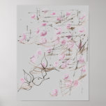 Asiatisches Kunst-u. Blumen-Plakat