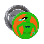 Assessories grüne orange Tätowierung Buttons