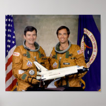 Astronauten-Crew des Raum-Shuttles Kolumbien (STS- Posterdrucke