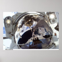 Astronauten-Gesicht Poster