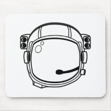 Astronauten-Raum-Sturzhelm Mousepads