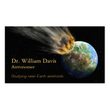 Astronomie-Visitenkarte
