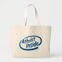 Atheist nach innen leinentasche