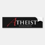 Atheist (Scharlachrot Buchstabe-) Auto Aufkleber