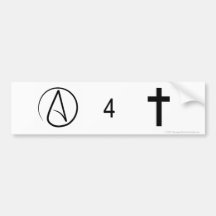 Atheisten für Jesus-Aufkleber Autosticker
